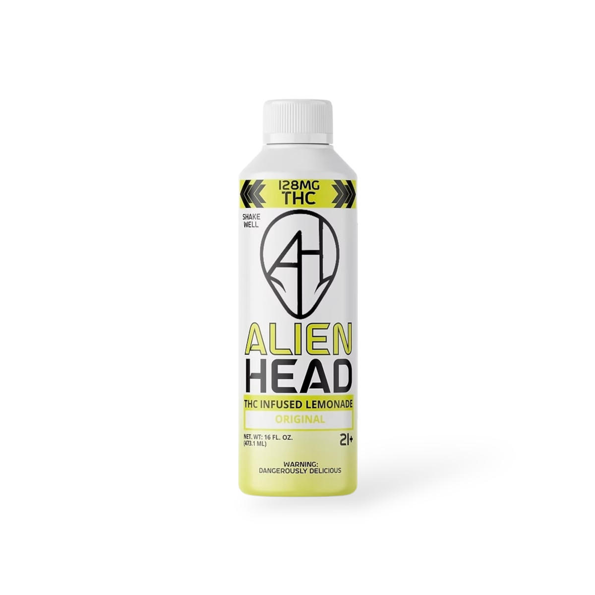 Alien Head Delta-9 THC Lemonade — 128mg Alien Head Delta-9 THC Lemonade — Original