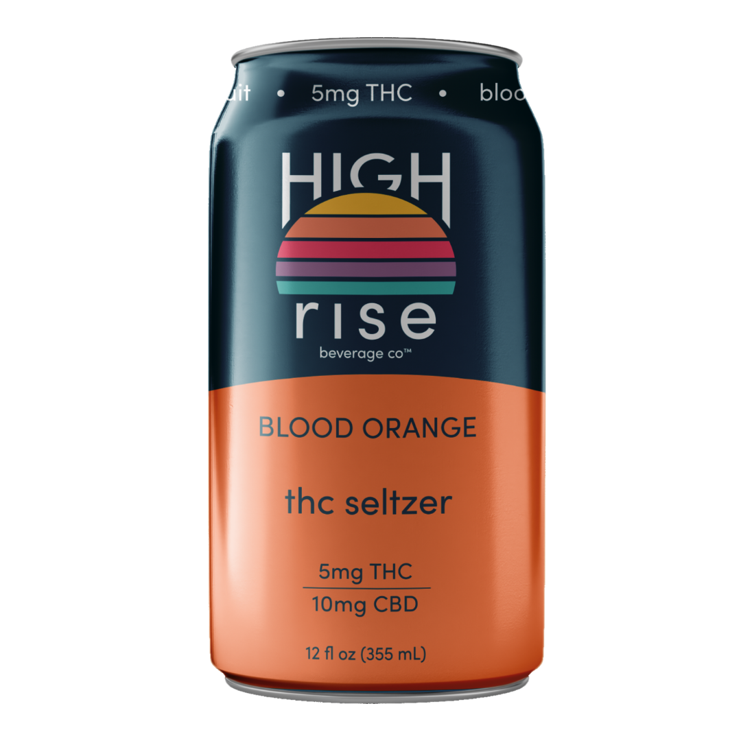 High Rise THC Seltzer — 5mg Blood Orange