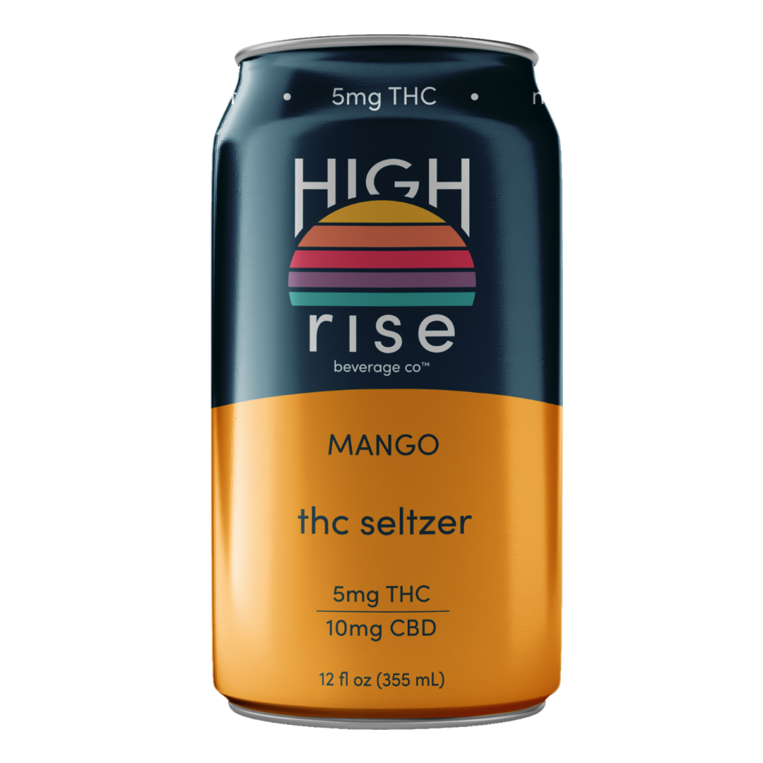 High Rise THC Seltzer — 5mg Mango