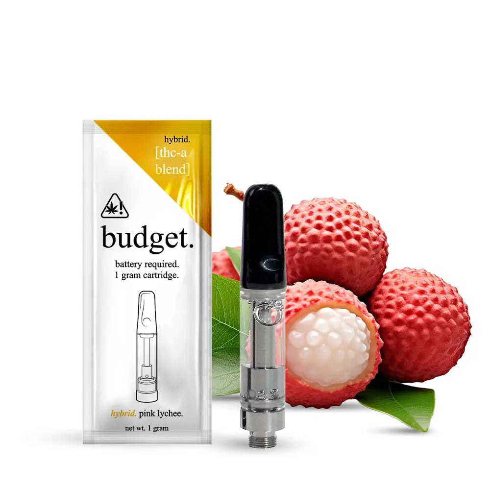 Budget BUDGET THCA 1G Vape Cartridge BUDGET THCA 1G VAPE CARTRIDGE - Pink Lychee (Hybrid)