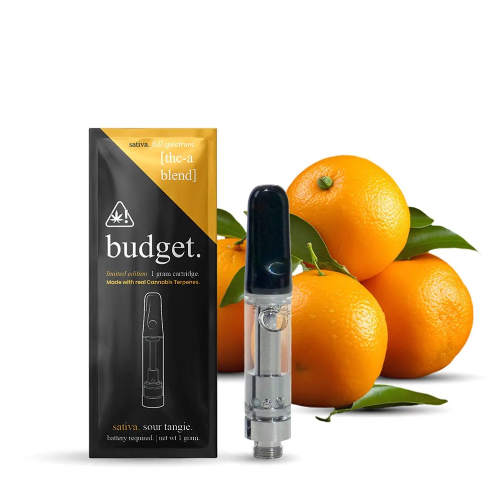 Budget BUDGET THCA 1G Vape Cartridge BUDGET THCA 1G VAPE CARTRIDGE - Sour Tangie (Sativa)