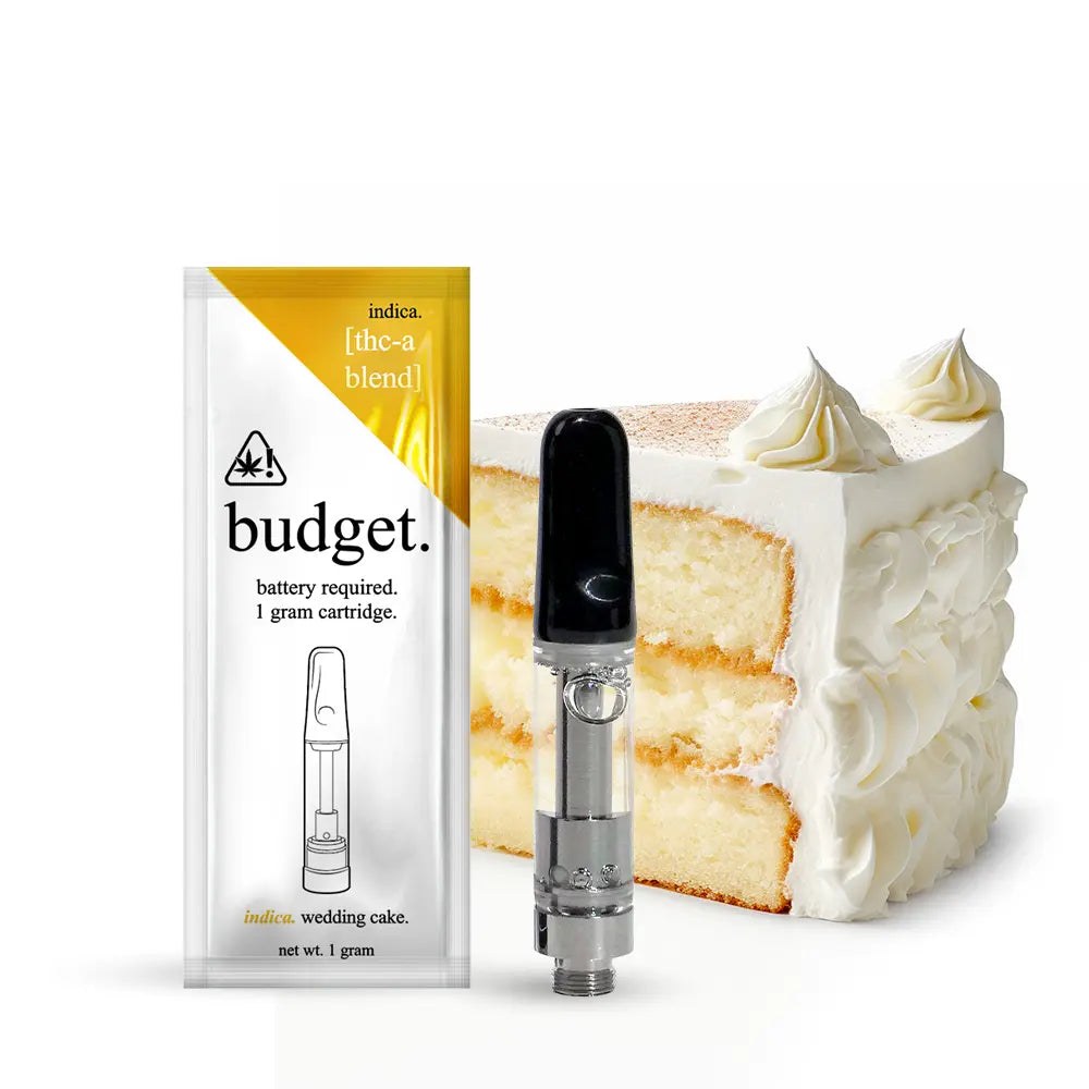 Budget BUDGET THCA 1G Vape Cartridge BUDGET THCA 1G VAPE CARTRIDGE - Wedding Cake (Indica)