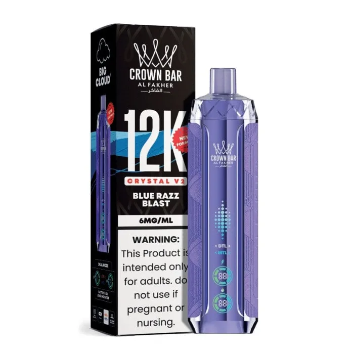 Crown Bar Crown Bar Crystal V2 12K Blue Razz Blast