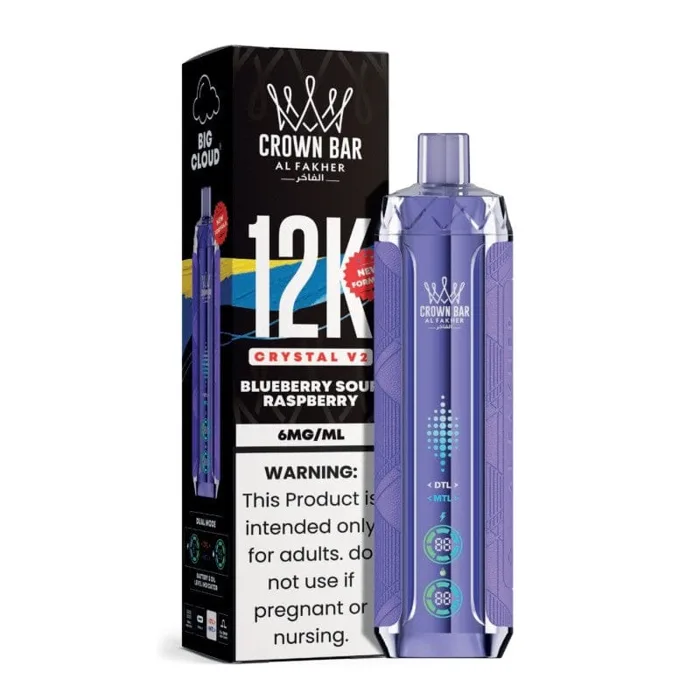 Crown Bar Crown Bar Crystal V2 12K Blueberry Sour Raspberry
