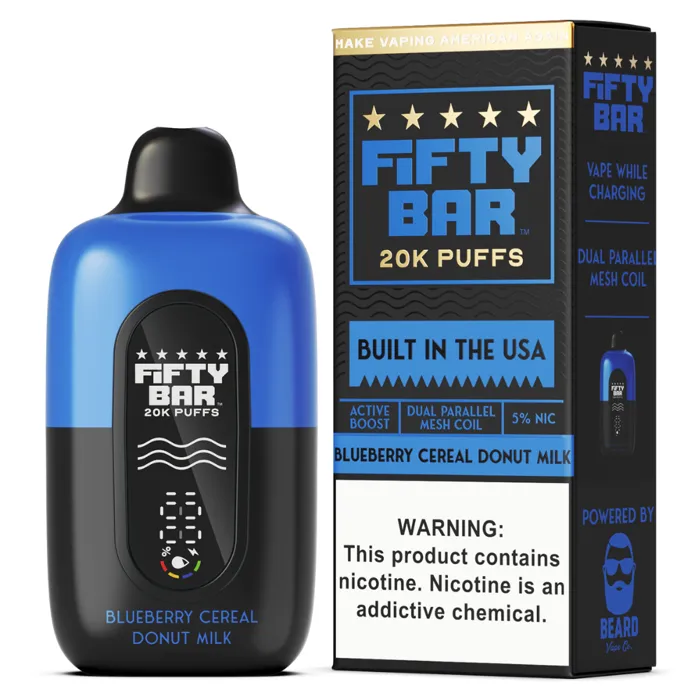 Fifty Bar Fifty Bar 20000 Black Series Blueberry Cereal Donut Milk