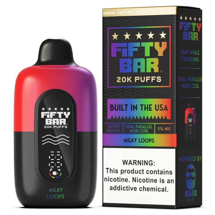 Fifty Bar Fifty Bar 20000 Black Series Milky Loops