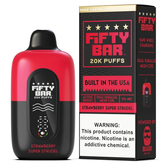 Fifty Bar Fifty Bar 20000 Black Series Strawberry Super Strudel