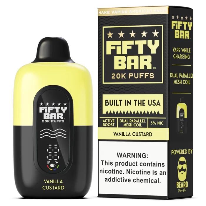 Fifty Bar Fifty Bar 20000 Black Series Vanilla Custard