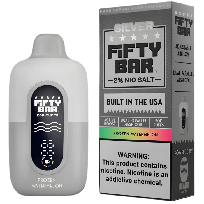 Fifty Bar Fifty Bar 20000 Silver Series Frozen Watermelon