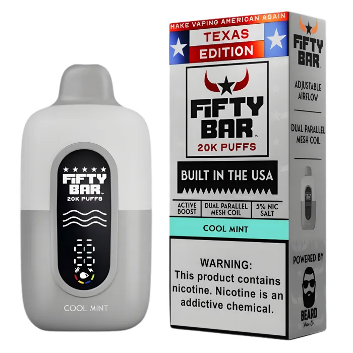 Fifty Bar Fifty Bar 20000 Texas Edition Cool Mint
