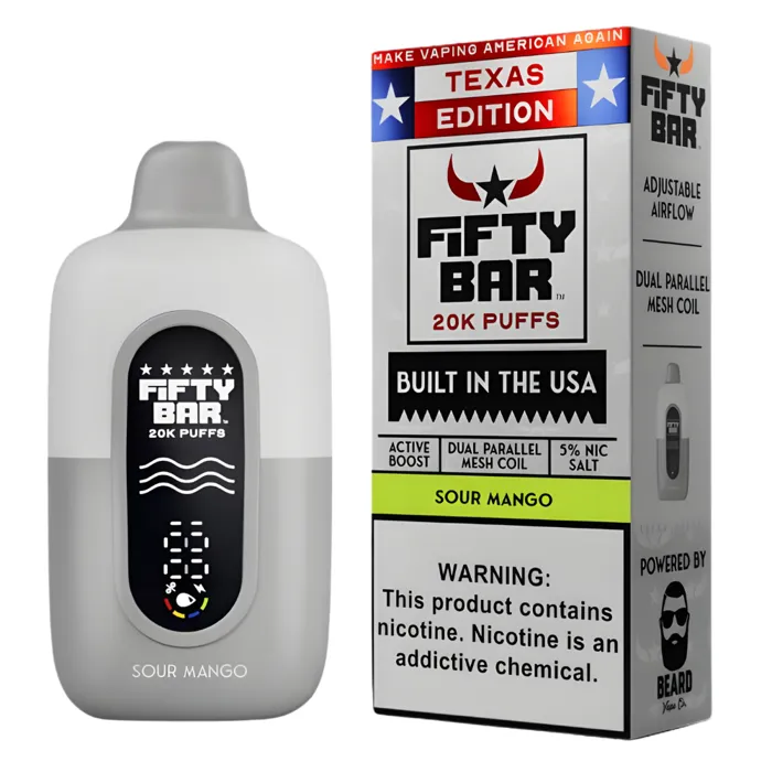 Fifty Bar Fifty Bar 20000 Texas Edition Sour Mango