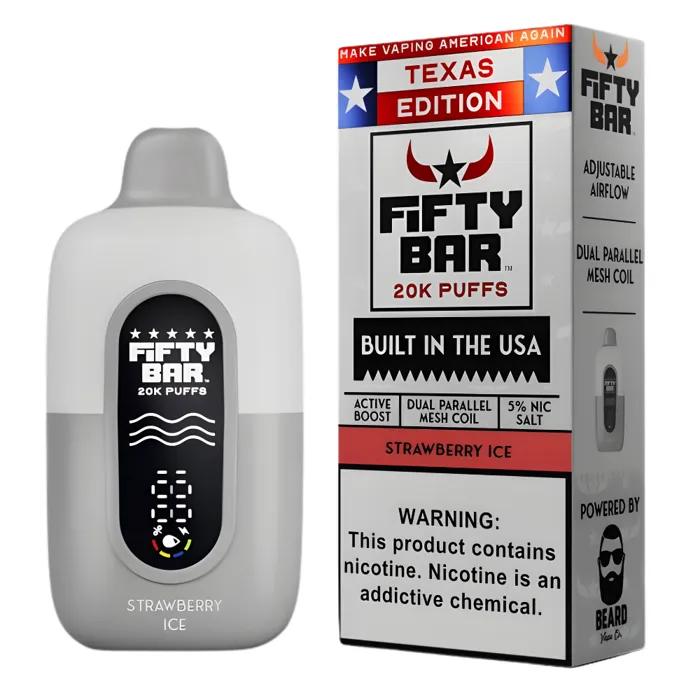 Fifty Bar Fifty Bar 20000 Texas Edition Strawberry Ice