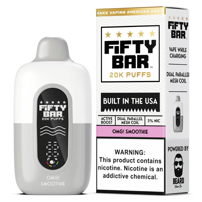Fifty Bar Fifty Bar 20000 White Series Frozen Orange Mango Pear