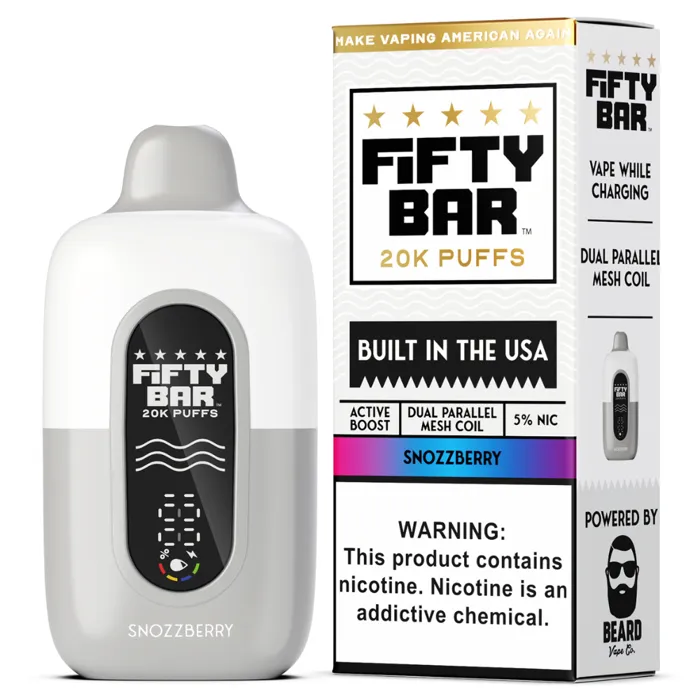 Fifty Bar Fifty Bar 20000 White Series SnozzBerry