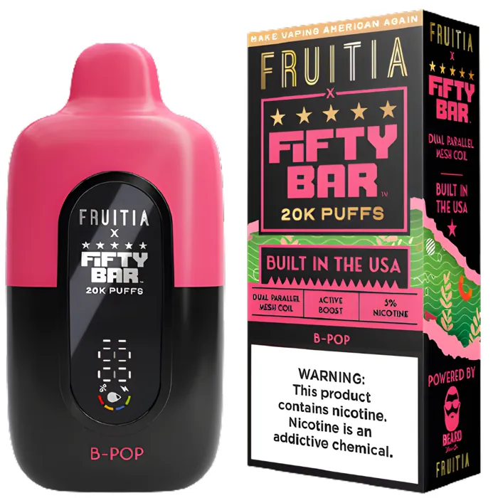 Fifty Bar Fifty Bar 20000 X Fruitia Berry Pop