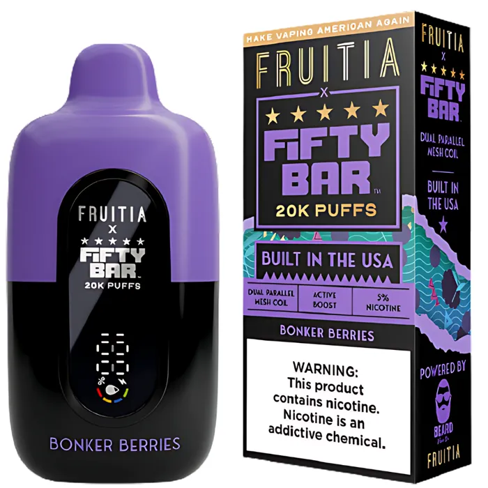 Fifty Bar Fifty Bar 20000 X Fruitia Bonker Berries