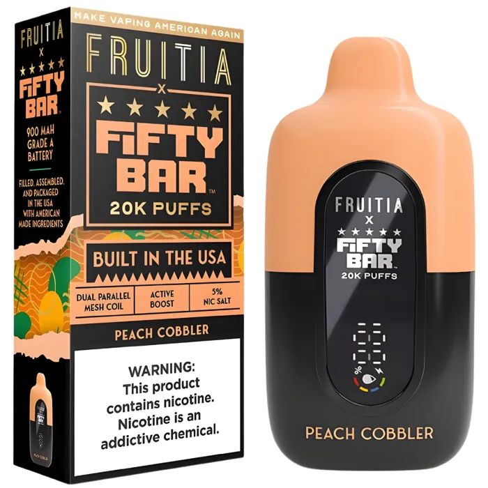 Fifty Bar Fifty Bar 20000 X Fruitia Peach Cobbler