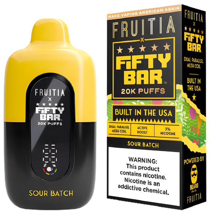 Fifty Bar Fifty Bar 20000 X Fruitia Sour Punch