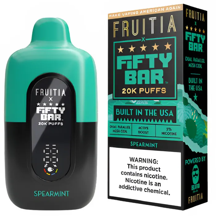 Fifty Bar Fifty Bar 20000 X Fruitia Spearmint
