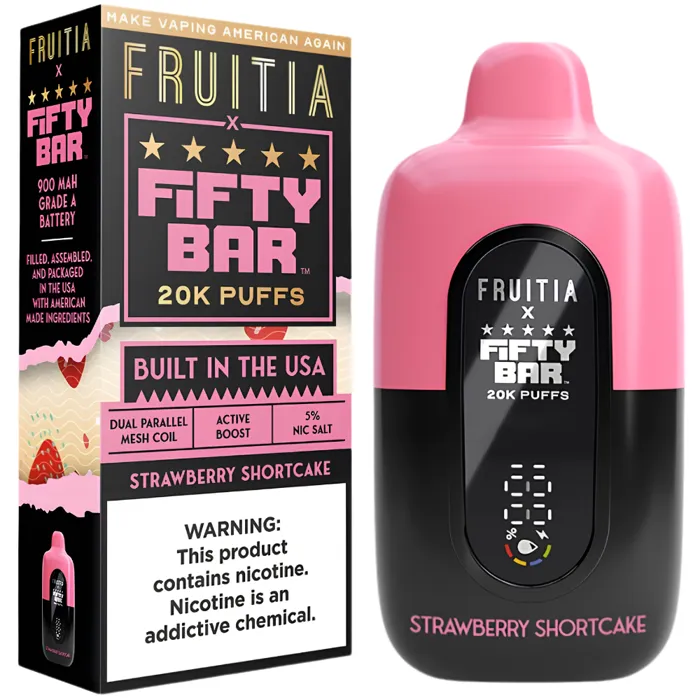 Fifty Bar Fifty Bar 20000 X Fruitia Strawberry Shortcake