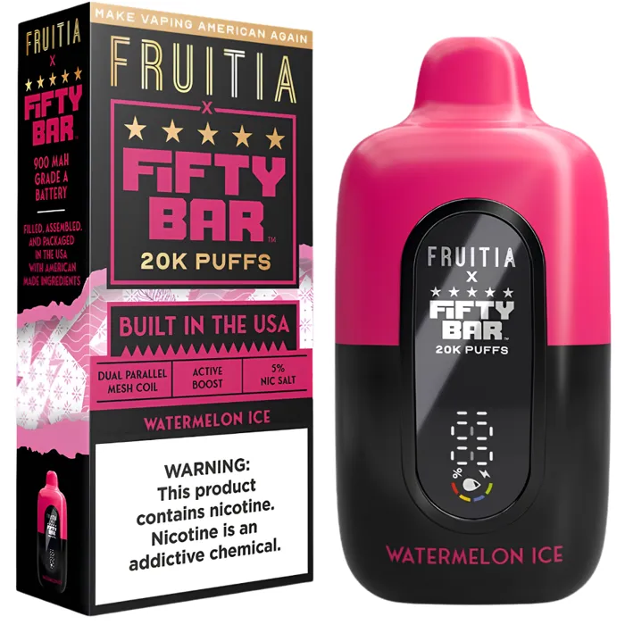 Fifty Bar Fifty Bar 20000 X Fruitia Watermelon Ice
