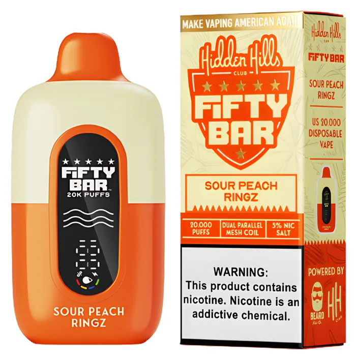 Fifty Bar Fifty Bar 20000 X Hidden Hills Sour Peach Ringz