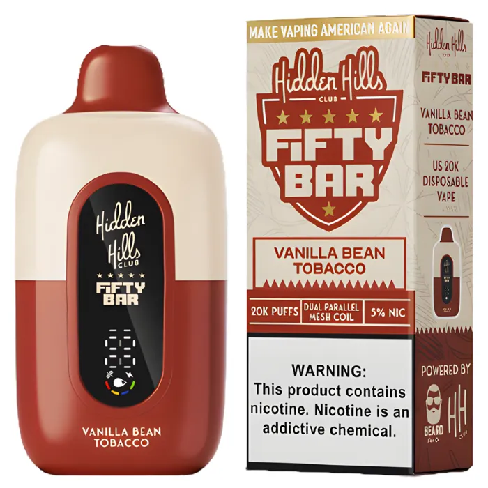 Fifty Bar Fifty Bar 20000 X Hidden Hills Vanilla Bean Tobacco
