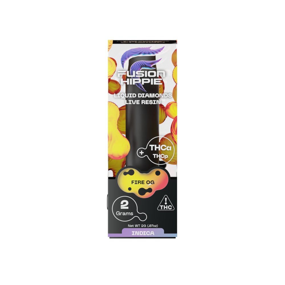 Fusion Hippie THCa 2ML Disposable Vape Pen Fire OG
