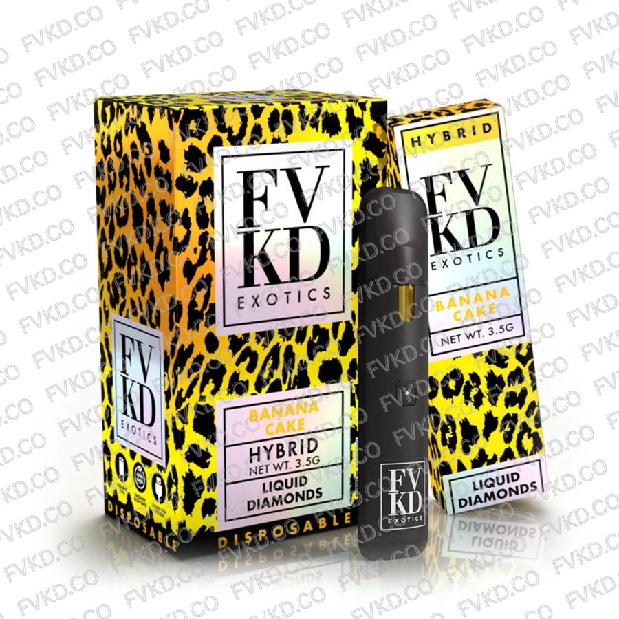 FVKD Liquid Diamonds 3.5G Disposable Banana Cake
