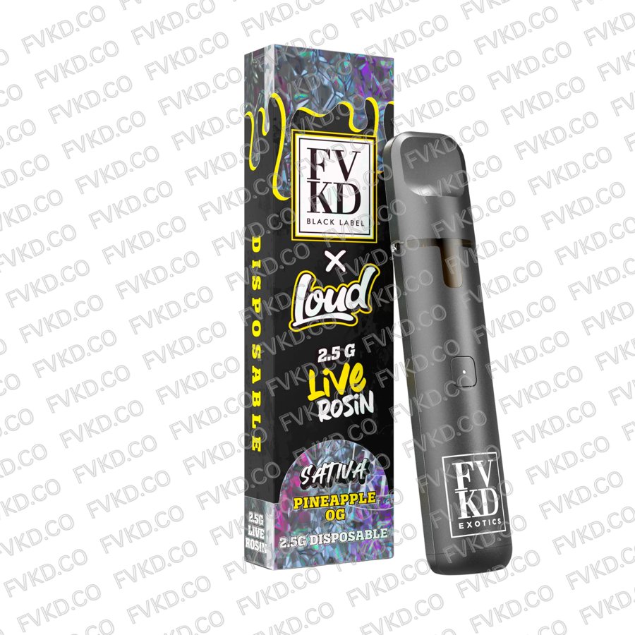 FVKD x LOUD Live Rosin 2.5G Disposable Pineapple OG