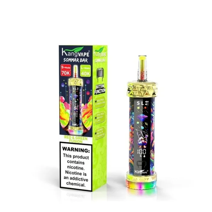 Kangvape Sommar Bar 70000 E-Hookah Red & Green Fusion