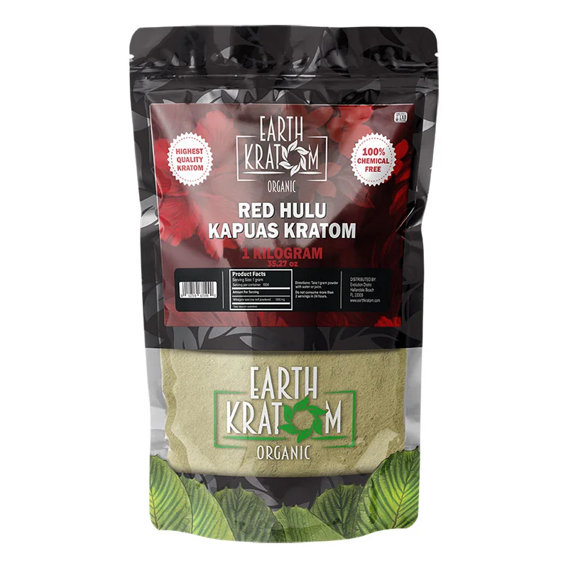 EARTH KRATOM Kratom Powder 1 Kilo Red Hulu Kratom Powder