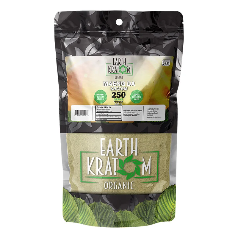 EARTH KRATOM Kratom Powder 250g Green Maeng Da Kratom Powder