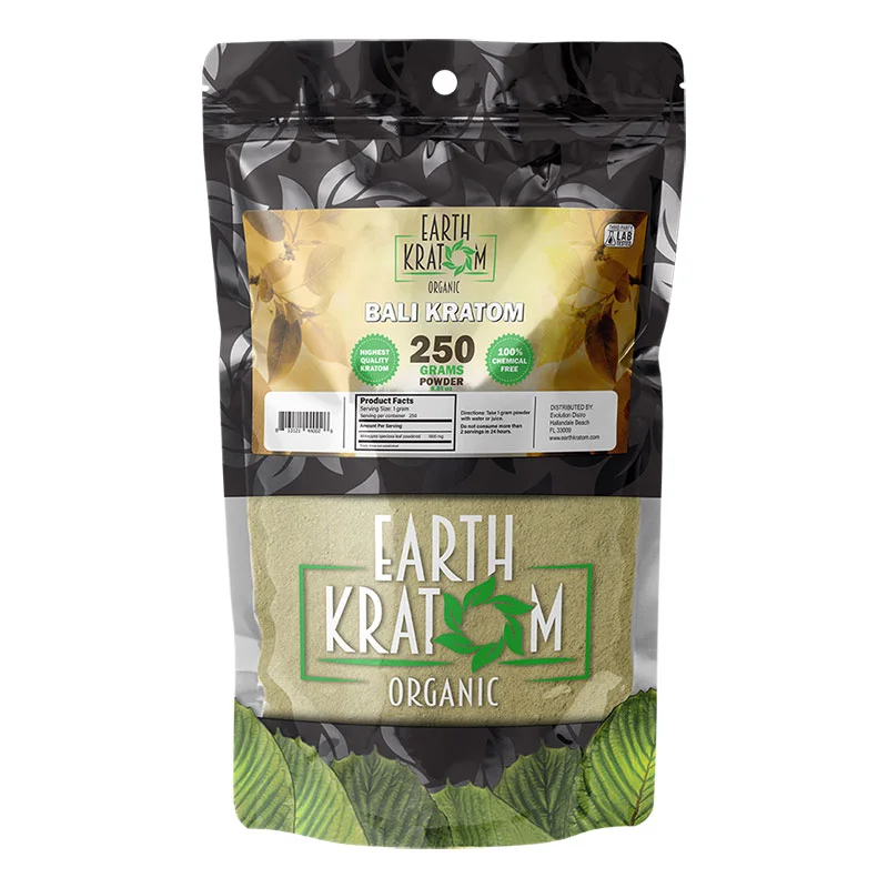 EARTH KRATOM Kratom Powder 250g Red Bali Kratom Powder