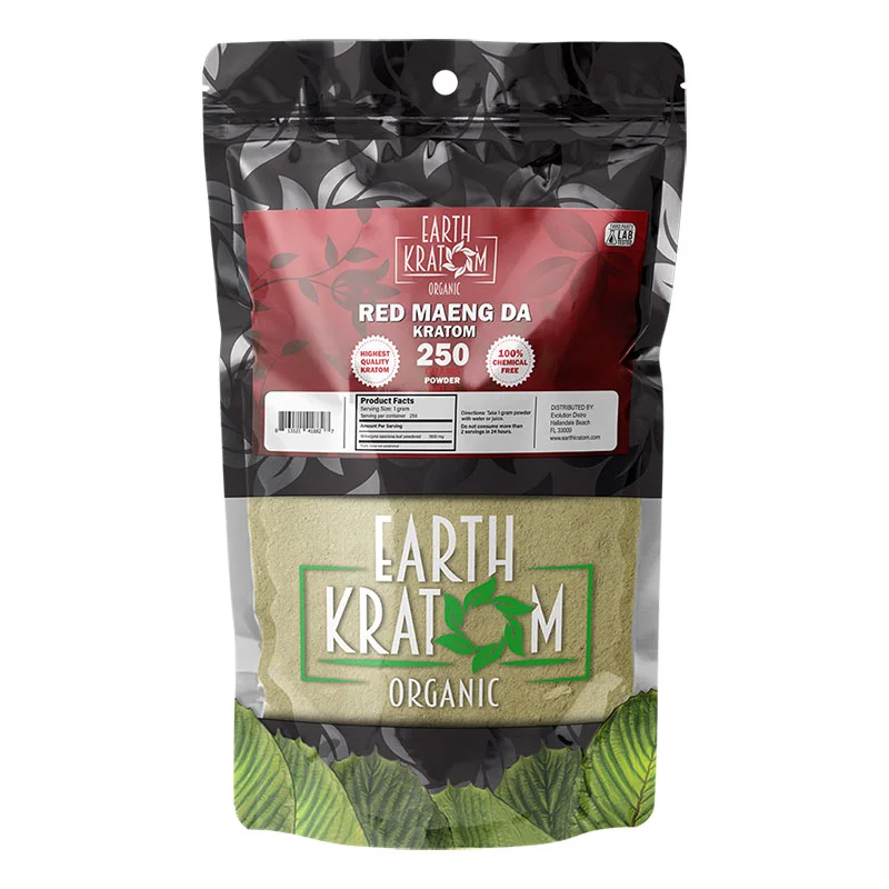 EARTH KRATOM Kratom Powder 250g Red Maeng Da Kratom Powder