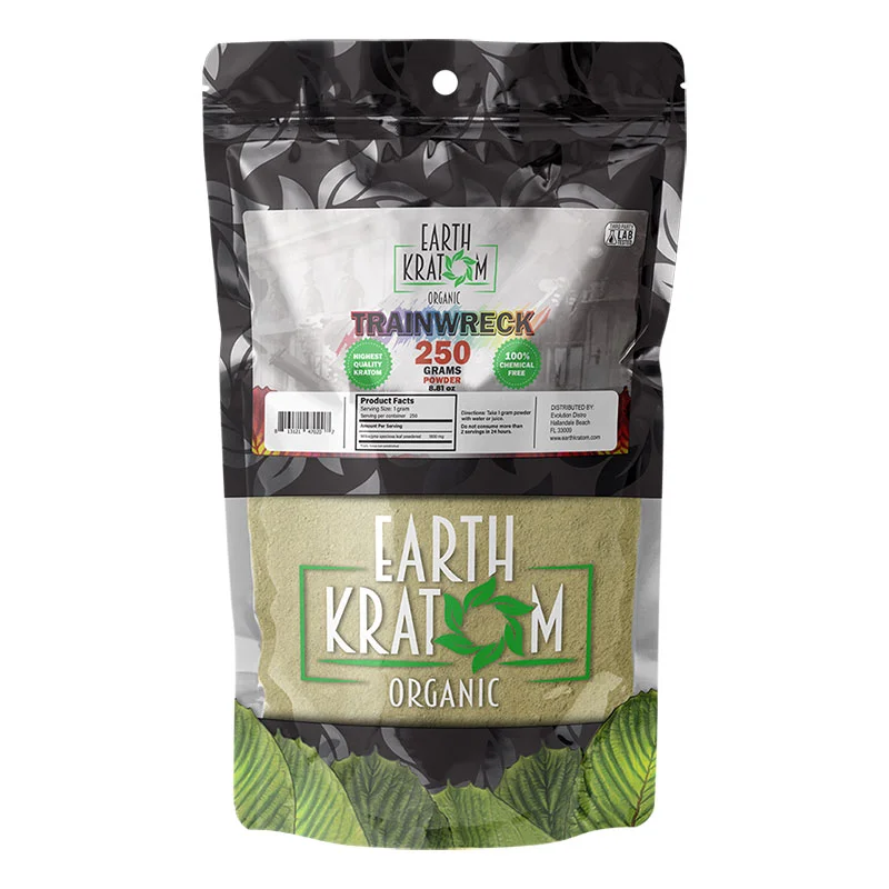 EARTH KRATOM Kratom Powder 250g Trainwreck Kratom Powder