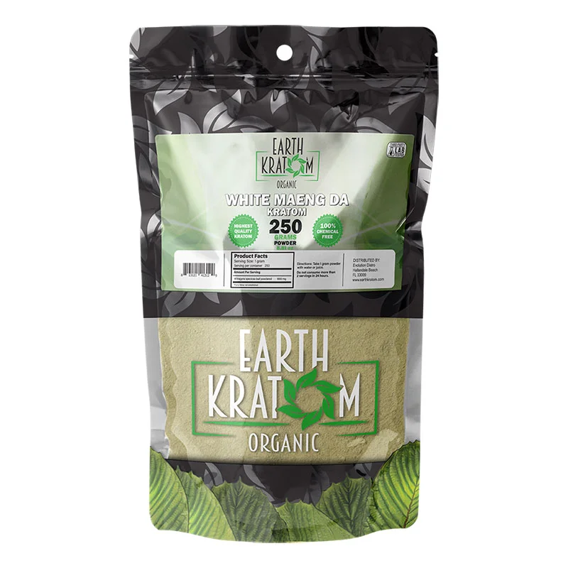 EARTH KRATOM Kratom Powder 250g White Maeng Da Kratom Powder