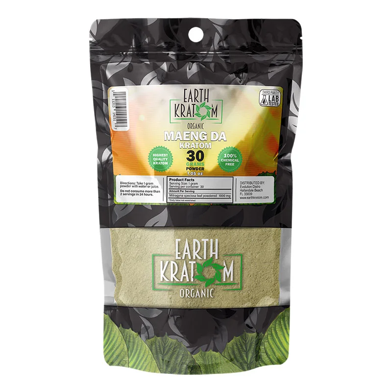 EARTH KRATOM Kratom Powder 30g Green Maeng Da Kratom Powder