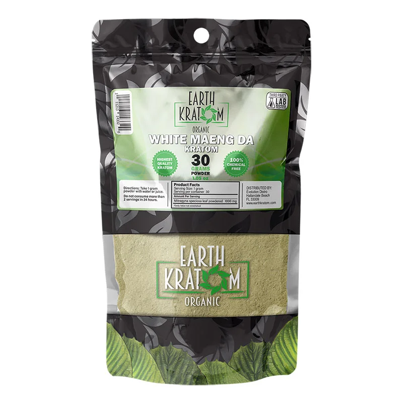 EARTH KRATOM Kratom Powder 30g White Maeng Da Kratom Powder