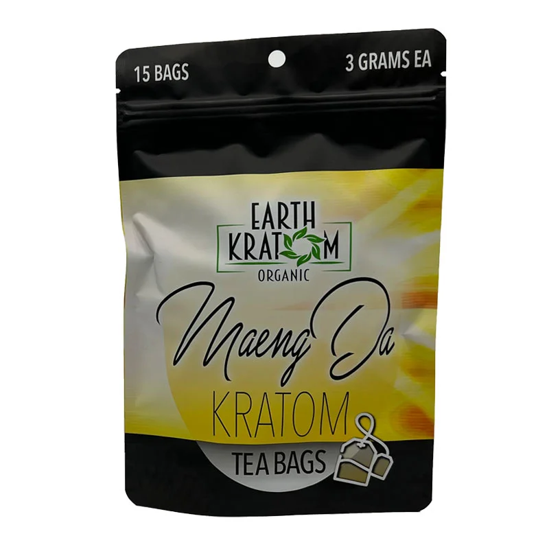EARTH KRATOM Kratom Tea Bags Earth Kratom Green Maeng Da Kratom Tea Bags