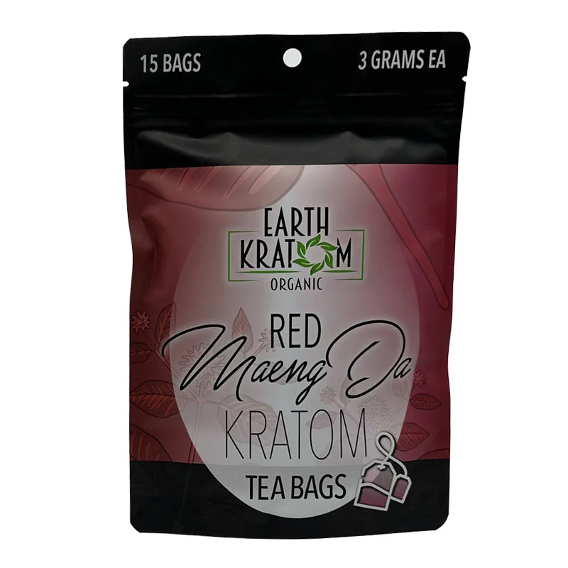 EARTH KRATOM Kratom Tea Bags Earth Kratom Red Maeng Da Kratom Tea Bags