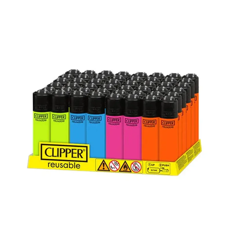 Clipper Mini Lighter Solid Fluo