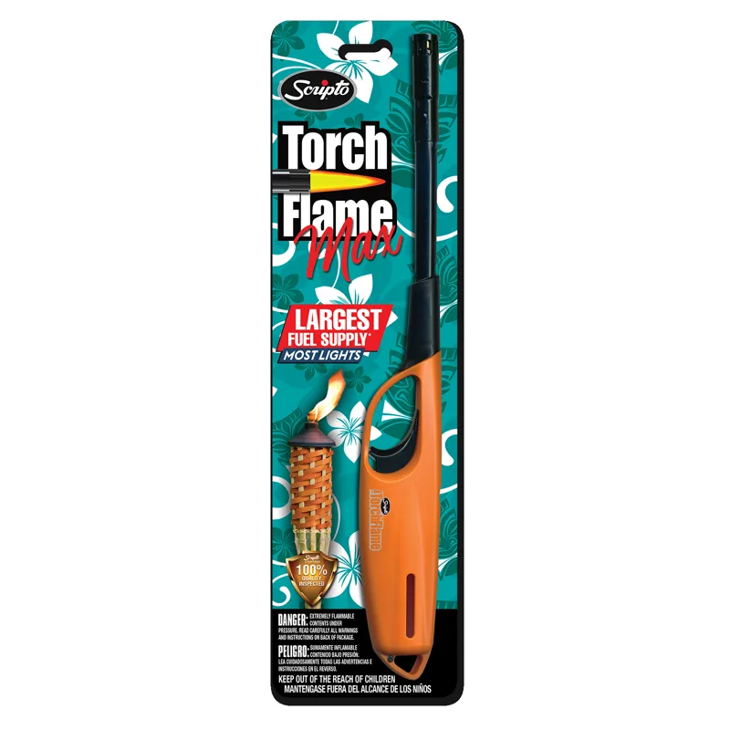 Scripto Aim 'n Flame MAX Series Torch Flame Max Wind Resistant Backyard Lighter