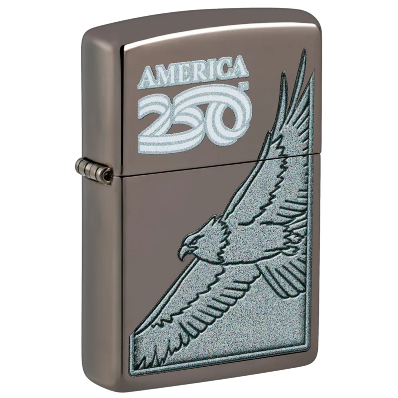 Zippo Windproof Lighter — Americana & Patriotic America250 Eagle Design