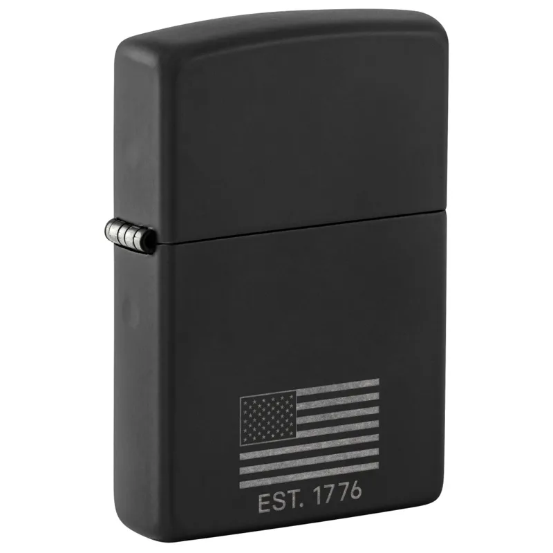 Zippo Windproof Lighter — Americana & Patriotic Because of the Brave Design