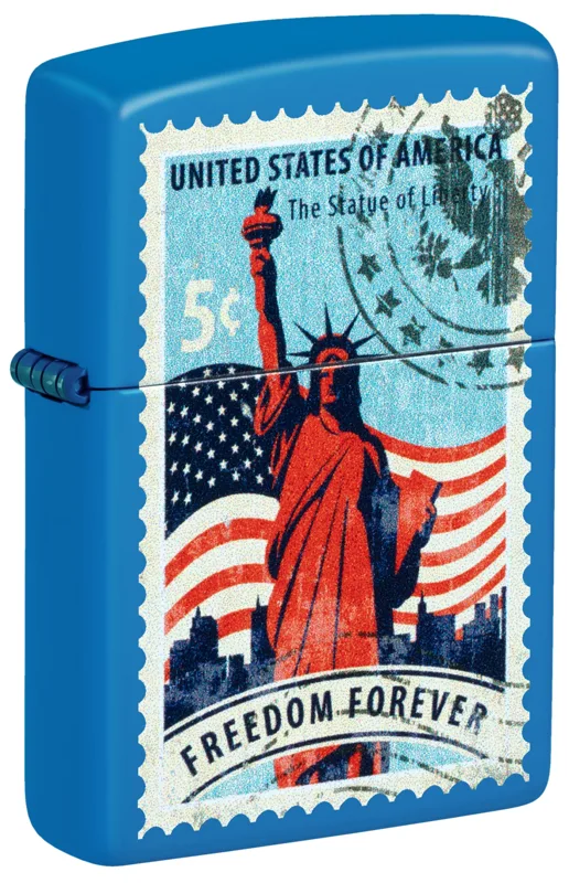 Zippo Windproof Lighter — Americana & Patriotic Stamp of Liberty Design