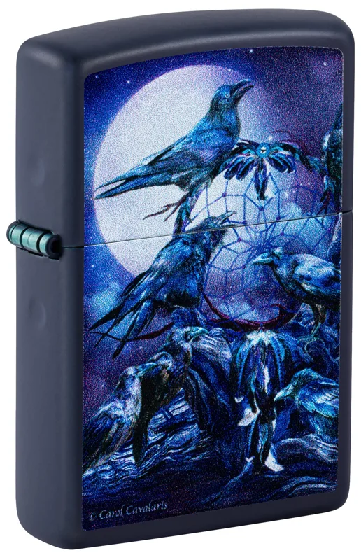 Zippo Windproof Lighter — Animals & Wildlife Carol Cavalaris Raven Dreams Design