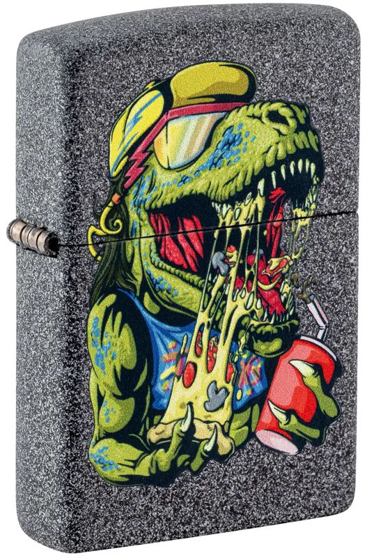 Zippo Windproof Lighter — Animals & Wildlife Cheese Rex Design