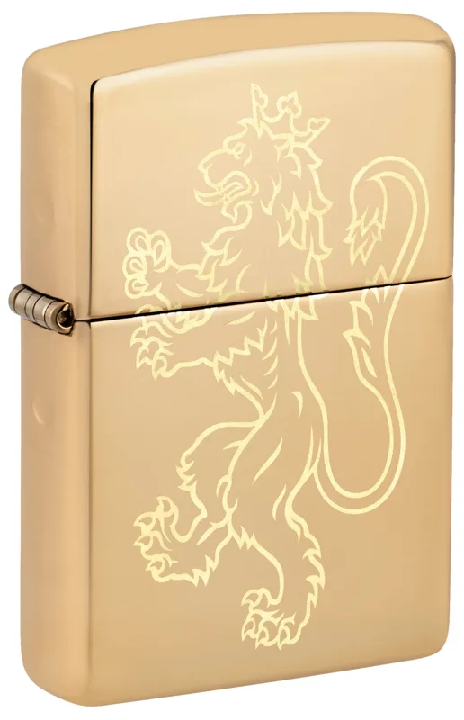 Zippo Windproof Lighter — Animals & Wildlife Fighting Lion Design