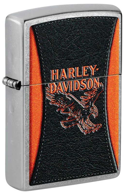 Zippo Windproof Lighter — Animals & Wildlife Harley-Davidson® Leathered Eagle Design